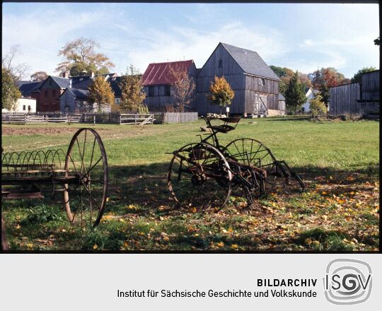 Historische Landwirtschaftsgeräte im Freilichtmuseum Landwüst