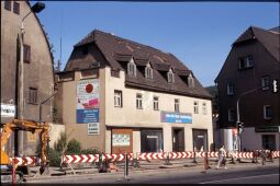 Bild: Bauarbeiten in der Dresdner Straße in Freital Potschappel