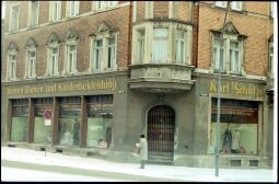 Bild: Ecke Röder Straße/ Hauptstraße in Radeberg im Winter