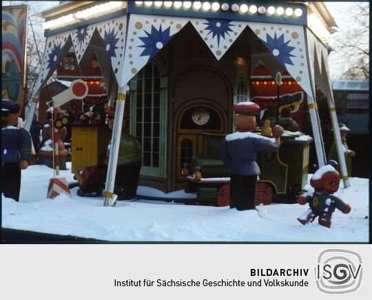 Weihnachtspyramide auf dem Dresdner Striezelmarkt