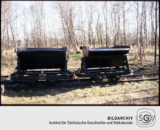 Historische Lore im Granitabbaumuseum Königshainer Berge