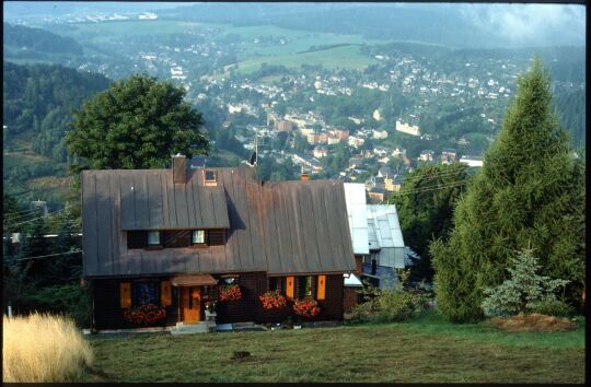 Blick vom Aschberg auf Klingenthal