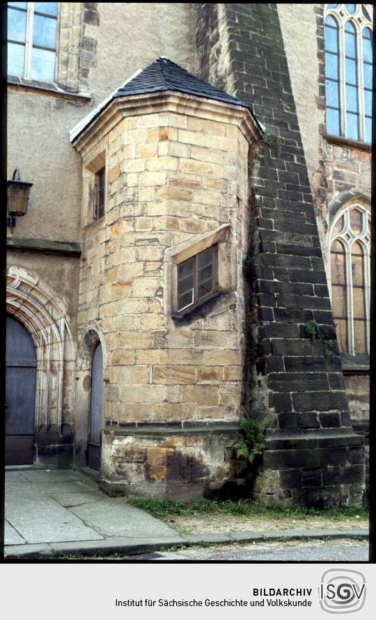 Detail der Stadtkirche Dippoldiswalde