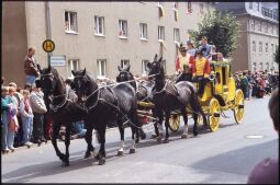 Bild: Postkutsche beim Festumzug am Tag der Sachsen in Rochlitz