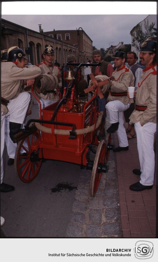 Teilnehmer a, Festumzug zum Tag der Sachsen in Rochlitz