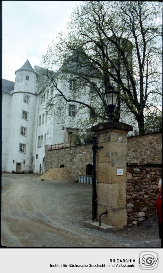 Blick in den Hof von Schloss Bärenstein