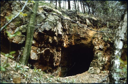 Eingebrochener Stolln oder Mundloch eines Stollns im Müglitztal
