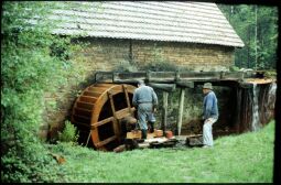 Bild: Arbeiten an der Schoutschick-Mühle in Wittichenau