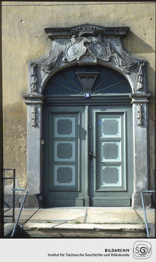 Barockes Portal am Schloss Daubitz