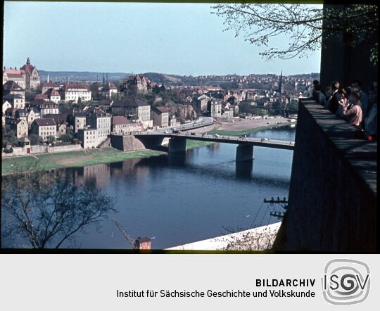 Landschaftsansicht der Elbe