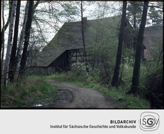 Fachwerkgebäude im Dubringer Moor (?)