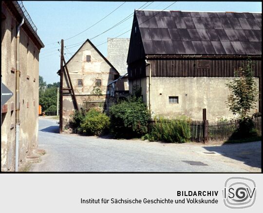 Hauptstraße in Niederlungwitz 1987