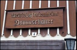 Bild: Schild der Dammschenke in Jonsdorf
