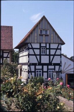 Bild: Fachwerkgebäude an der Waldenburger Straße in Schwaben