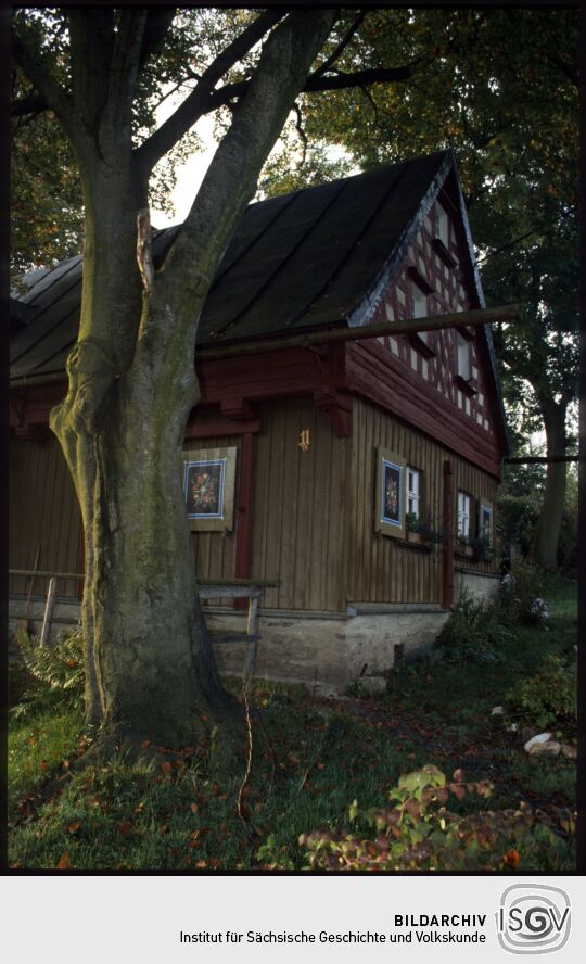 Fachwerkgebäude in Raun im Vogtland