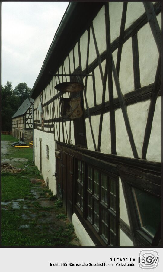Fachwerkscheunen am Alten Gut in Weischlitz