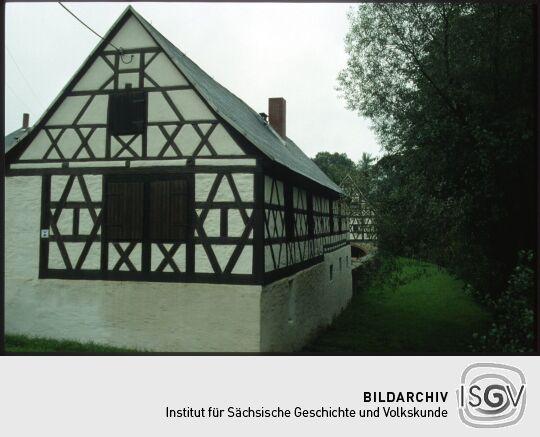 Fachwerkscheunen am alten Gut in Weischlitz