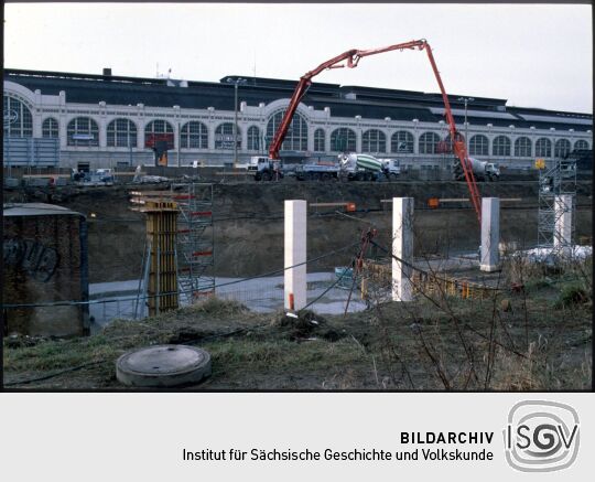 Baustelle am Wiener Platz vor dem Dresdner Hauptbahnhof