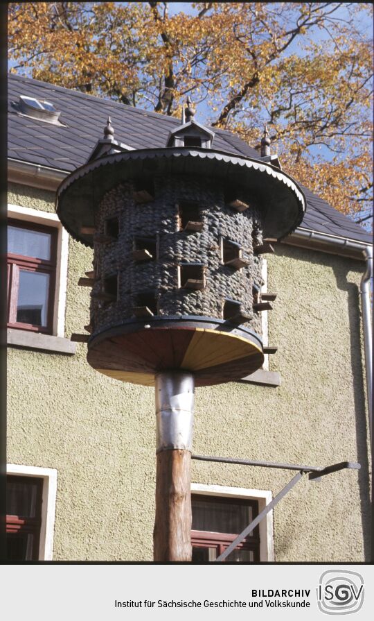 Taubenhaus in einem Hof des Freilichtmuseums Landwüst