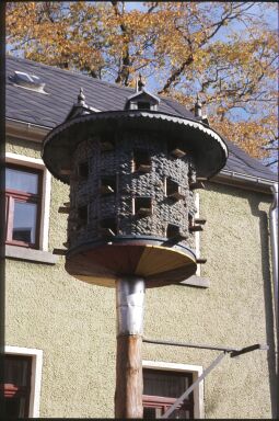 Bild: Taubenhaus in einem Hof des Freilichtmuseums Landwüst