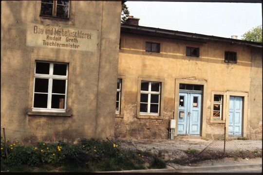 Gebäude der Bau- und Möbeltischlerei Greth in Bischofswerda, Am Lutherpark