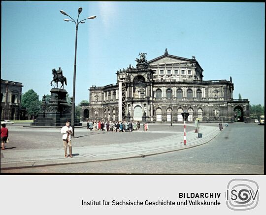 Ortsansicht Dresden mit Semperoper