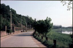 Bild: Straße an der Elbe bei Zadel