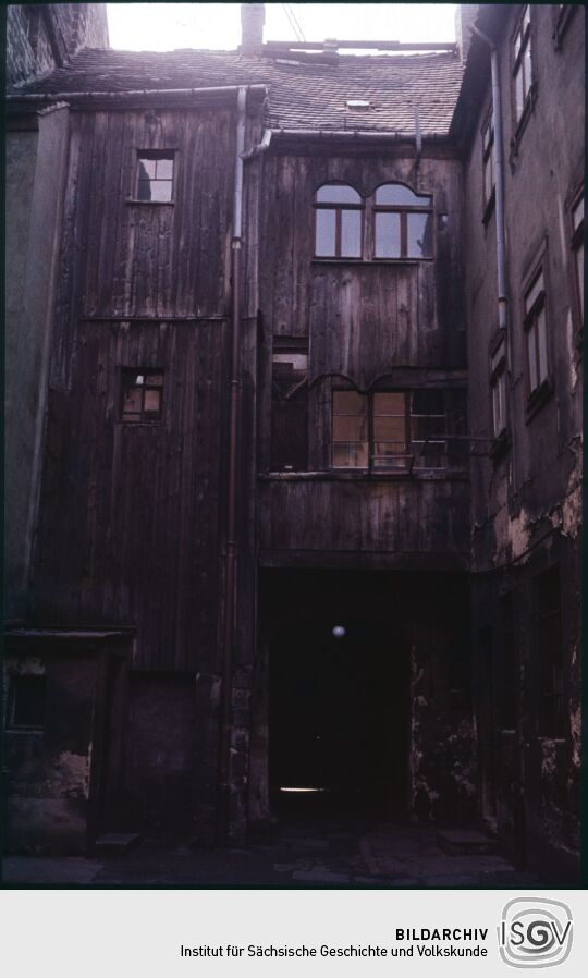 Hinterhof der Schäferstraße 10 in der Dresdner Friedrichstadt