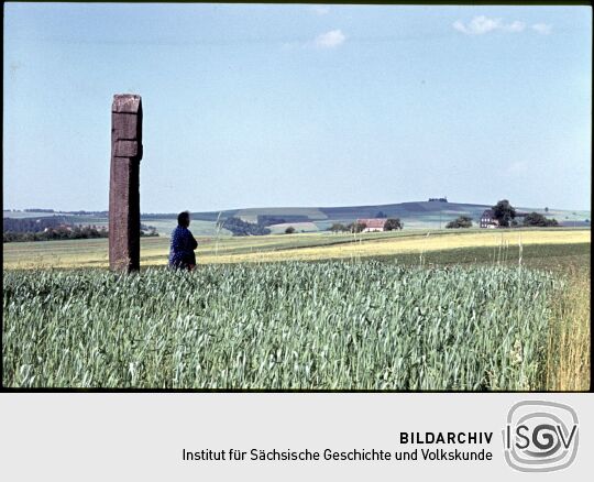 Bildstock in einem Feld bei Dippoldiswalde