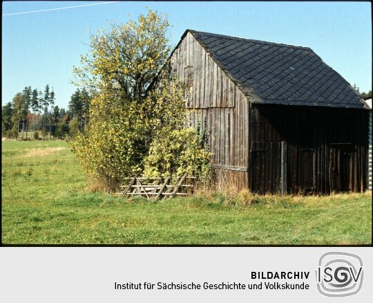 Holzscheune bei Landwüst im Vogtland