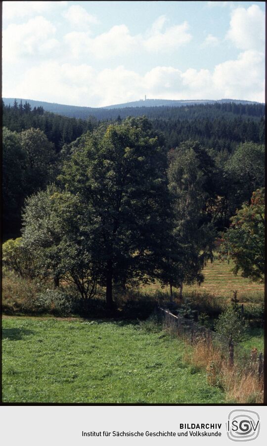 Blick zum Fichtelberg