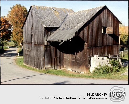 Holzscheune in Sachsgrün