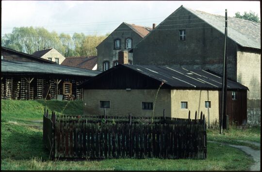 Eingezäunter Garten der Ziegelei am Rammenauer Weg in Bischofswerda