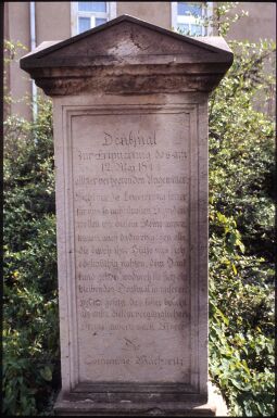 Bild: Denkmal an ein Gewitter in Wachwitz 1844