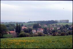 Bild: Blick auf Reitzendorf mit dem Dresdner Fernsehturm im Hintergrund