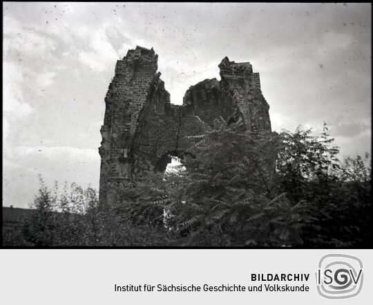 Blick auf das Gewölbe im Chor der zerstörten Dresdner Frauenkirche