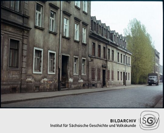 Blick in die Adlergasse (26-30) in der Dresdner Friedrichstadt