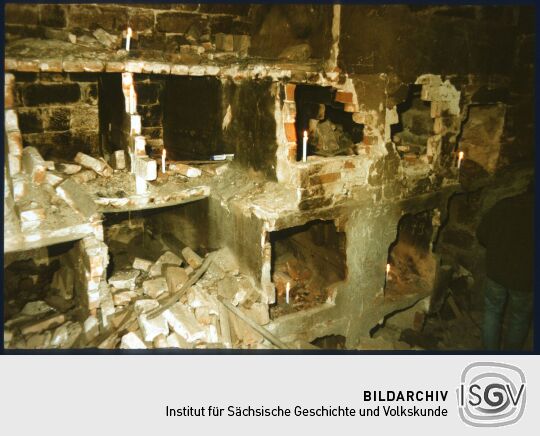 Grabkammern unter der Ruine der Dresdner Frauenkirche