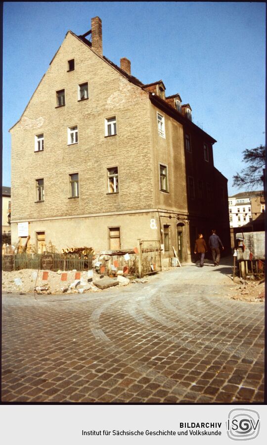 Gebäude in der Wachsbleichstraße 8 in der Dresdner Friedrichstadt