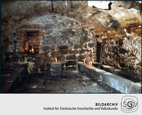 Kellergewölbe eines Gebäudes im Dresdner Obergraben in der Dresdner Neustadt