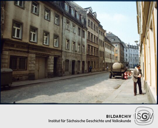 Blick durch den Obergraben in der Inneren Neustadt Dresden