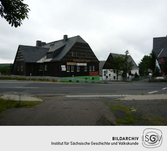 Das Gasthaus "Sächsischer Reiter" in Zinnwald