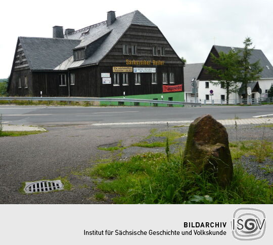 Das Gasthaus "Sächsischer Reiter" in Zinnwald