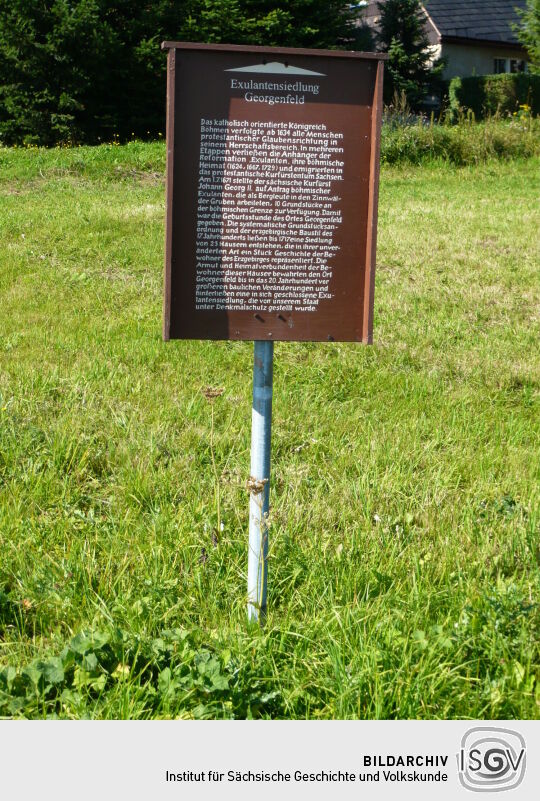 Touristische Informationen am Neugeorgenfelder Weg in Georgenfeld