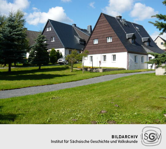 Wohnhäuser der historischen Exulantensiedlung in Georgenfeld