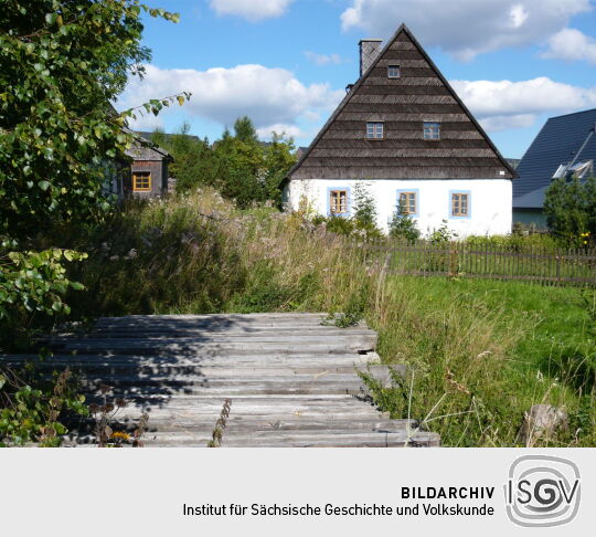 Wohnhaus auf dem Gelände der historischen Exulantensiedlung in Georgenfeld