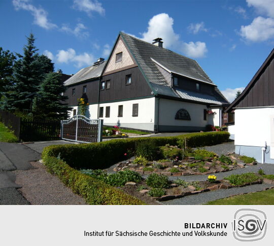 Wohnhaus auf dem Gelände der historischen Exulantensiedlung in Georgenfeld