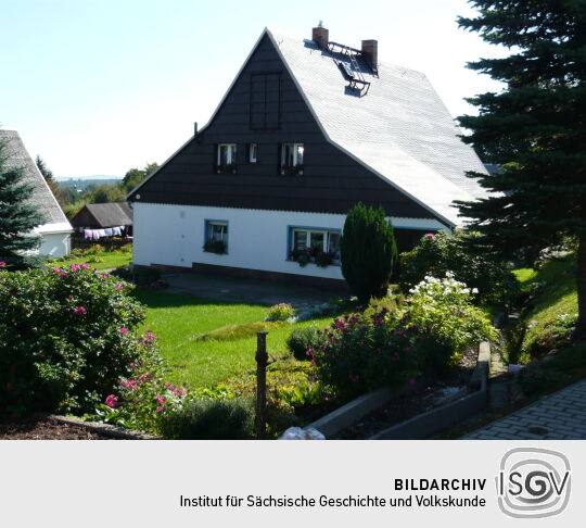 Wohnhaus auf dem Gelände der historischen Exulantensiedlung in Georgenfeld