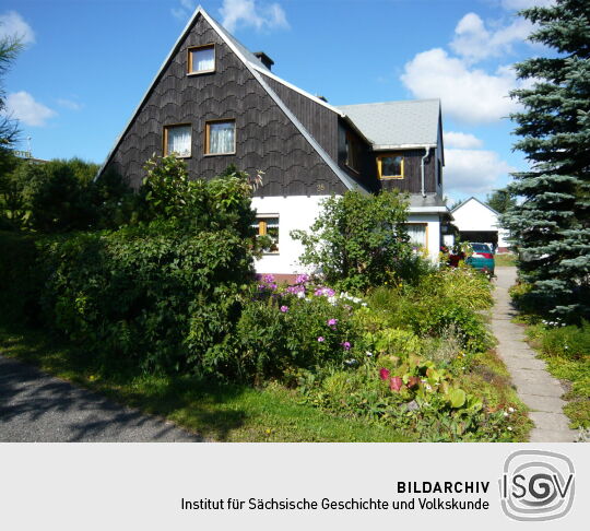 Wohnhaus auf dem Gelände der historischen Exulantensiedlung in Georgenfeld