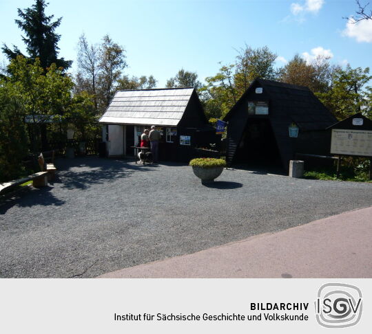 Der Eingangsbereich zum Schutzgebiet "Georgenfelder Hochmoor"